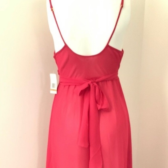 Flora Nikrooz Women’s Size S Crimson Red Long Empire Waist Nightgown - Picture 9 of 9
